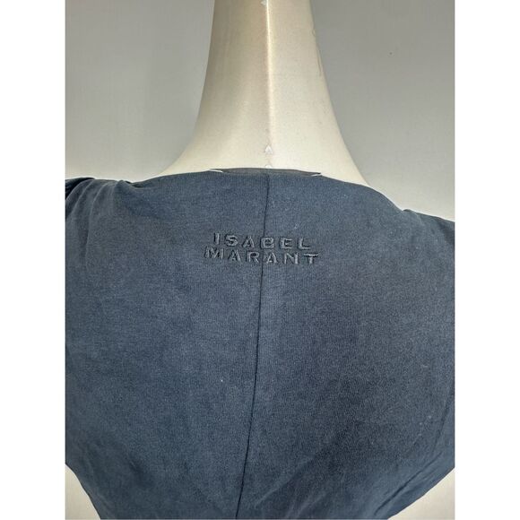 Isabel Marant Nadela Ruched Slit Cotton Maxi Dress Size FR38/US6 $490 - Picture 11 of 14